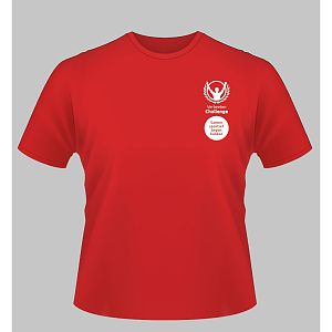 T-shirt heren rood Verbeeten Challenge