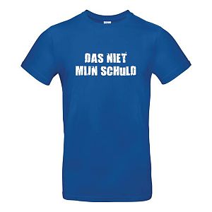 Herenshirt Das niet mijn schuld royal
