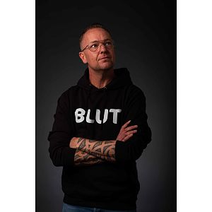 Hoodie heren Blut zwart