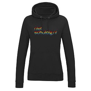 Hoodie dames nietschuldig regenboog